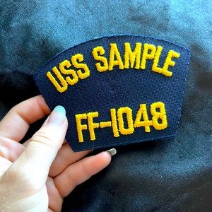 USS SAMPLE FF-I048 embroidered naval patch